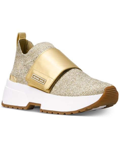 michael kors cosmo knit|Cosmo Leather Sneaker Boot .